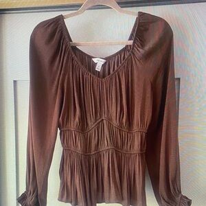 Elegant Brown Women's Top